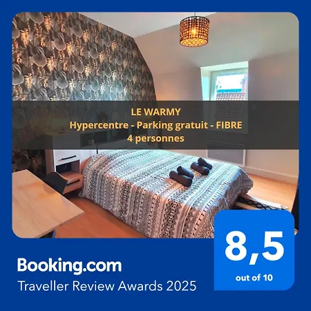 Apartment Warmy Hypercenter Free Parking Fibre - Douaisis Invest *
